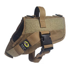 service dog vest small color brown