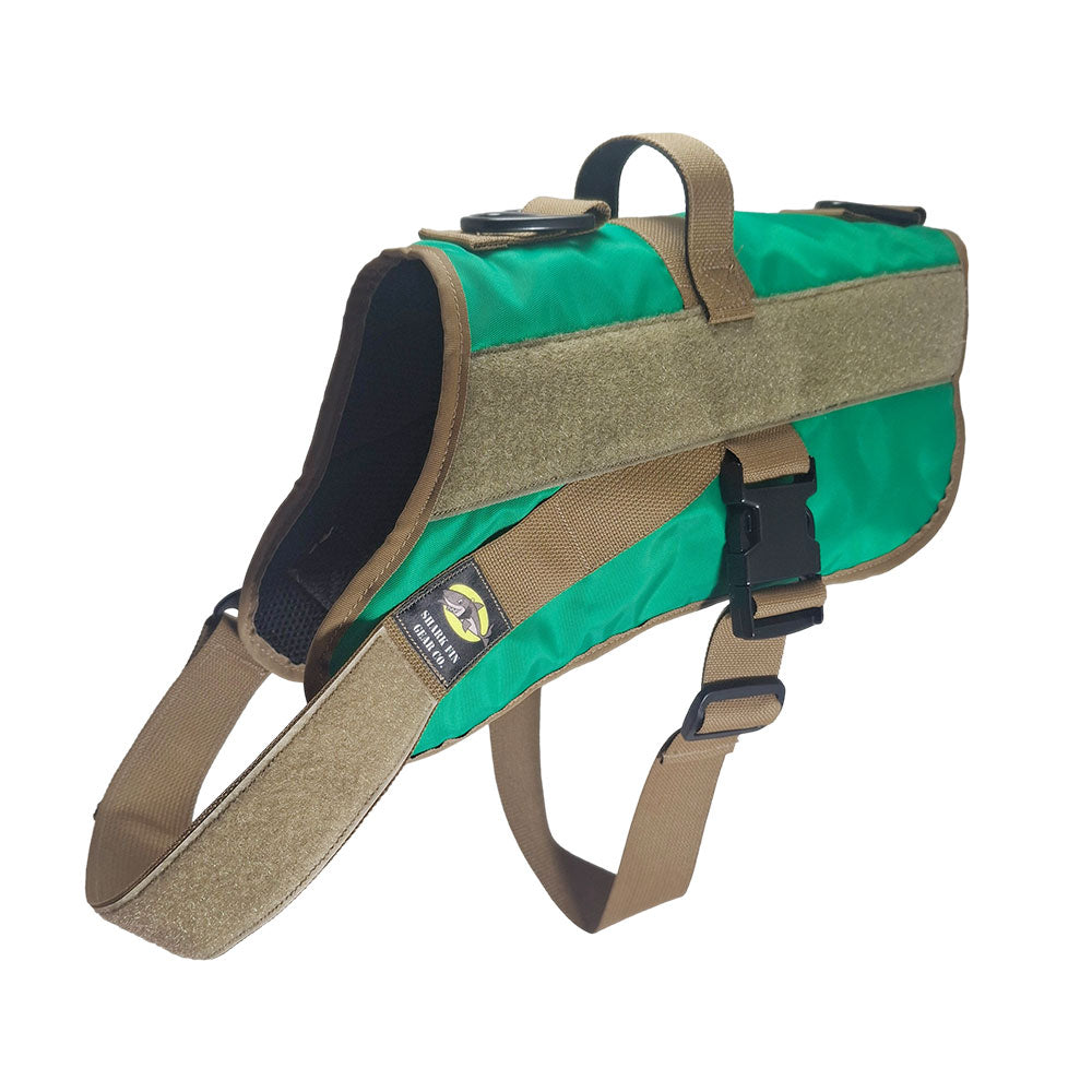 service dog vest xl color green
