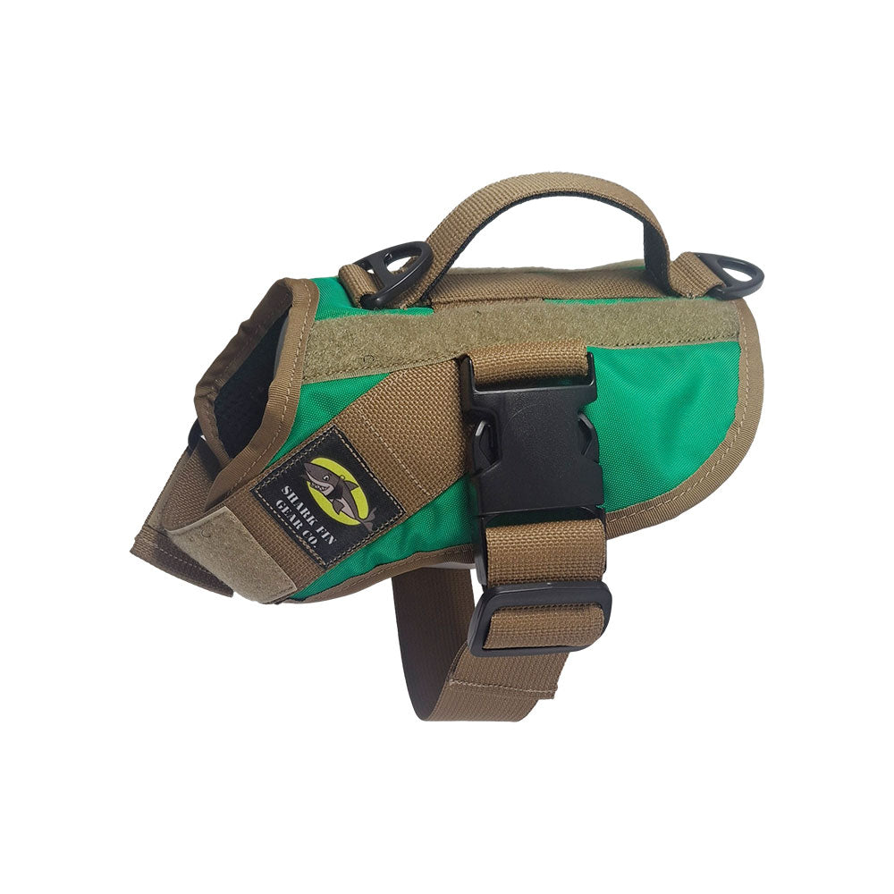 service dog vest xs color green