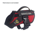 service dog vest xs color red shown with 1 patch