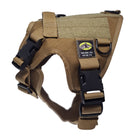 small  tactical dog harness coyote brown with nexus buckles