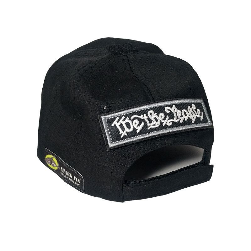 tactical ball cap black bak with patch