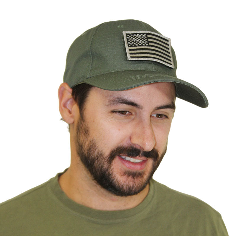 tactical cap green patch not included