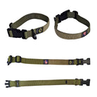 tactical dog collar green small
