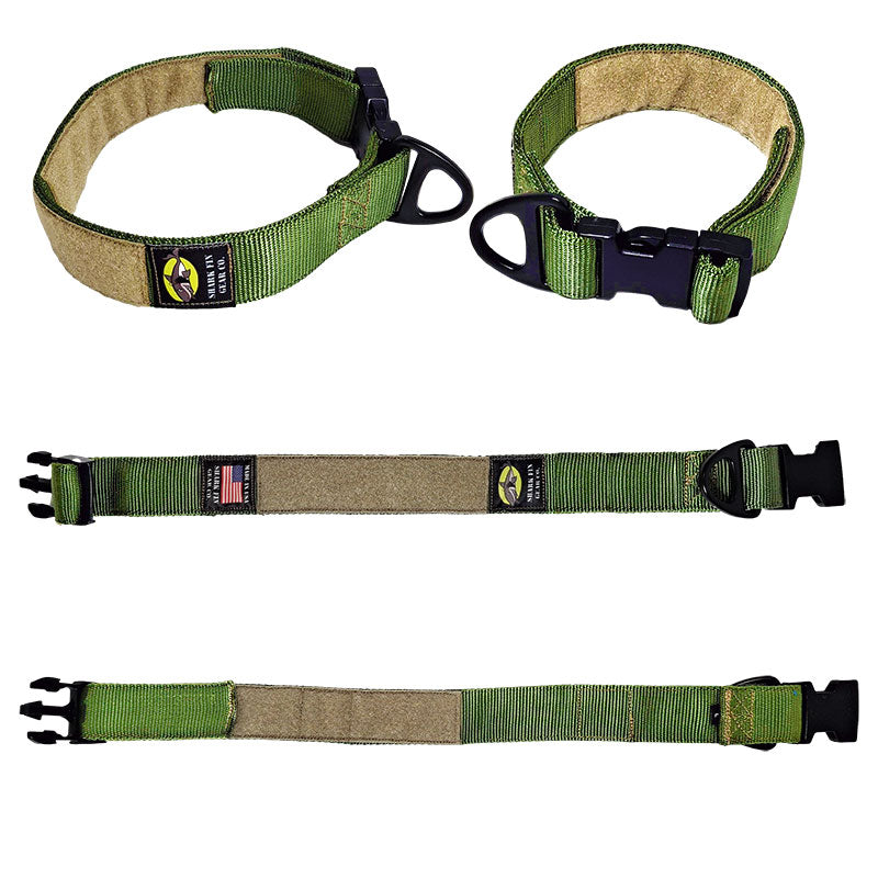 tactical dog collar large green