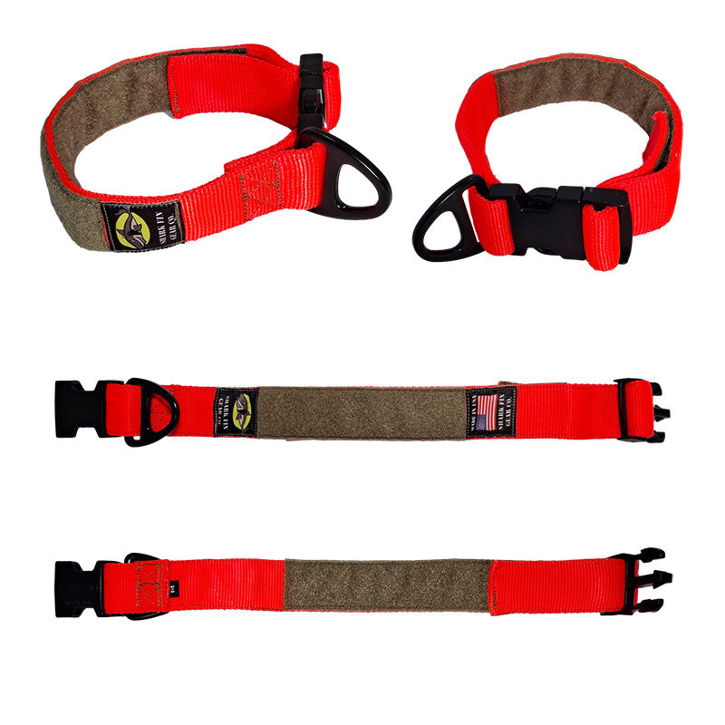 tactical dog collar medium orange