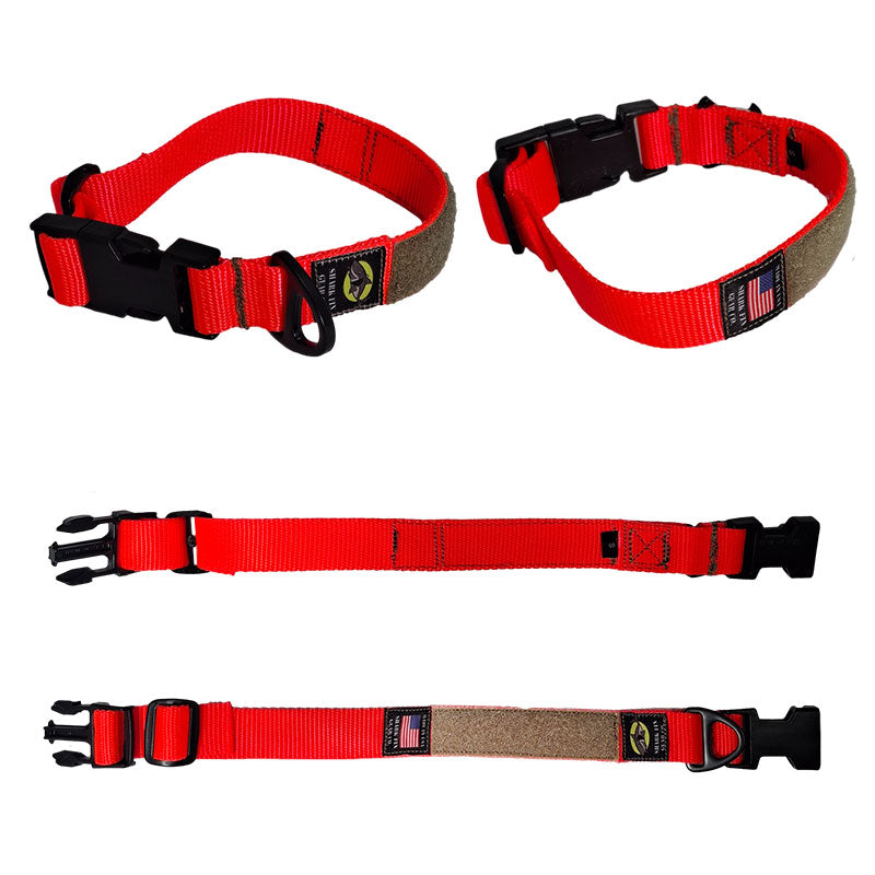tactical dog collar orange small