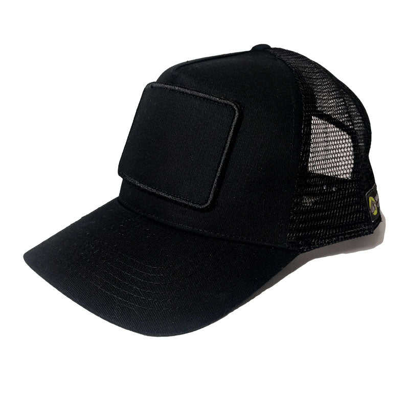 trucker hat black front