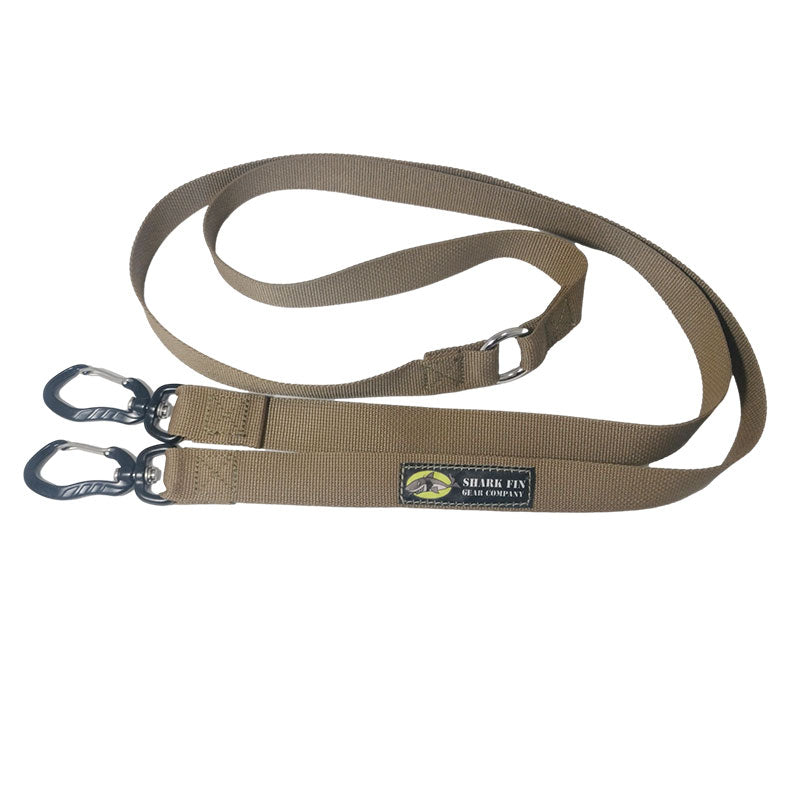 two dog leash coupler coyote snap