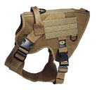 xl tactical dog harness coyote brown with nexus buckles