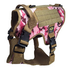 xl tactical dog harness pink camo with nexus buckles