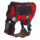 xl tactical dog harness red with nexus buckles
