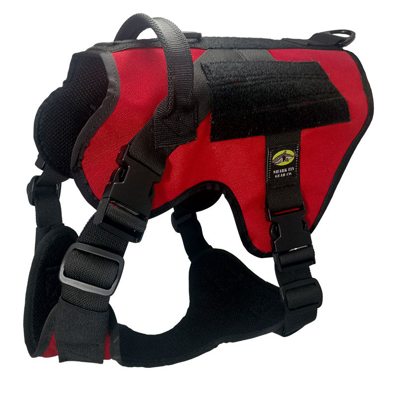 XL Tactical Dog Harness Chili Pepper Red with Nexus Buckles