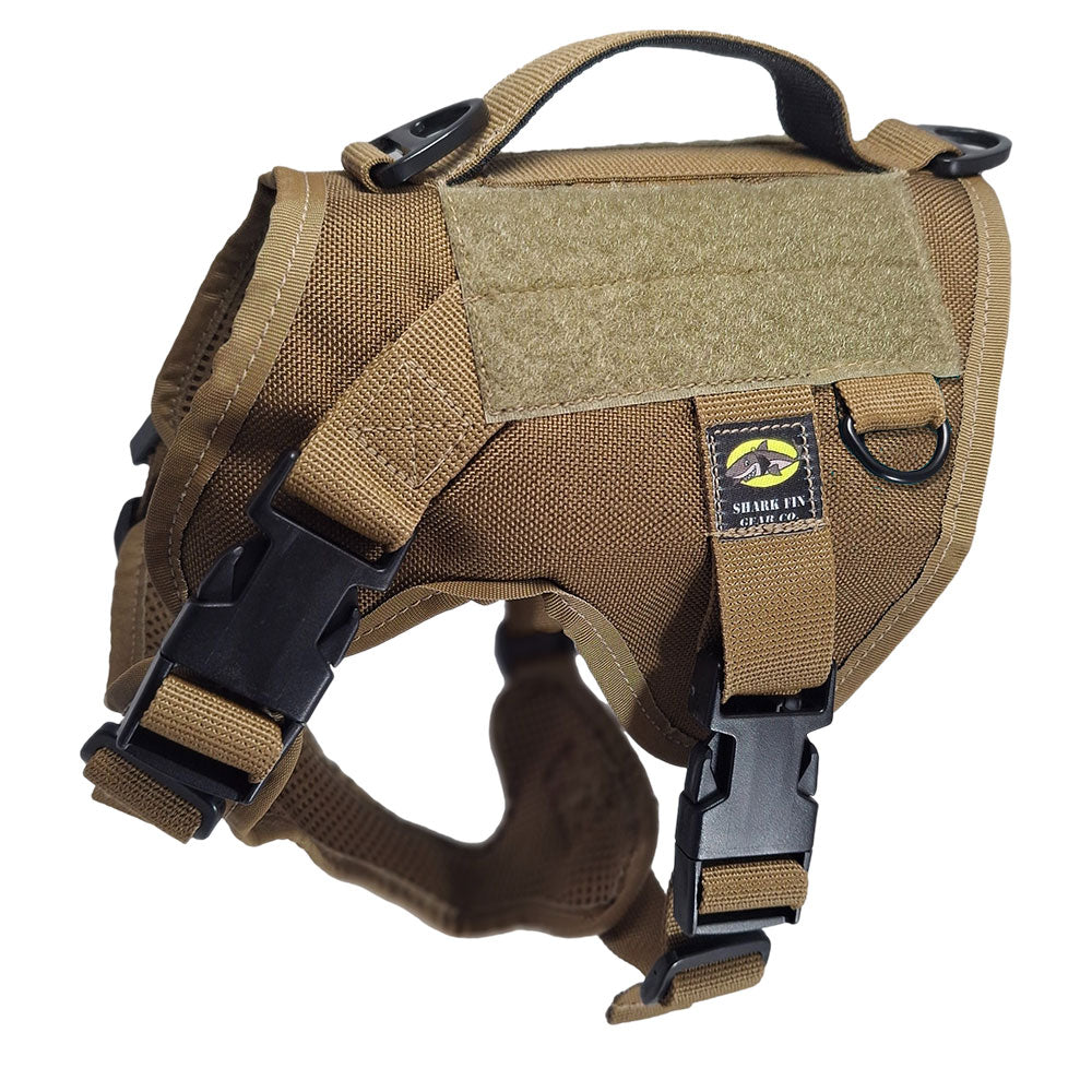 xs tactical dog harness coyote brown with nexus buckles