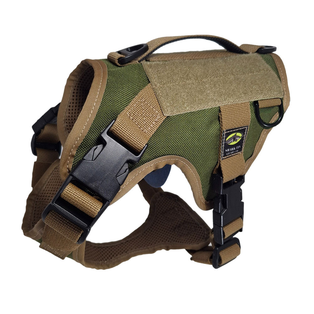 xs tactical dog harness green with nexus buckles