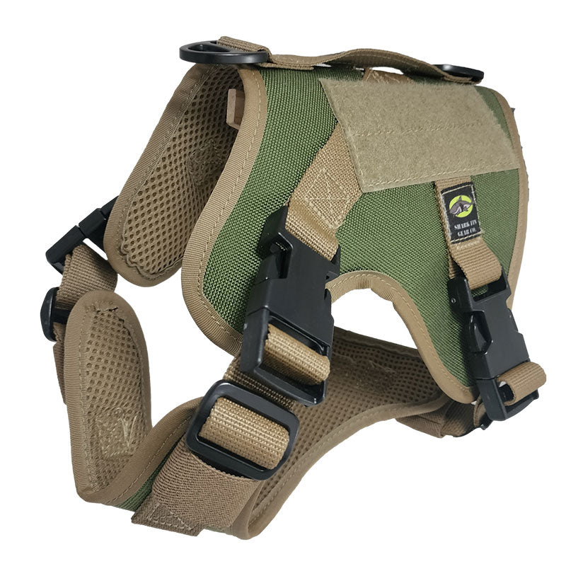 xs tactical dog harness pinetop forest green with nexus buckles