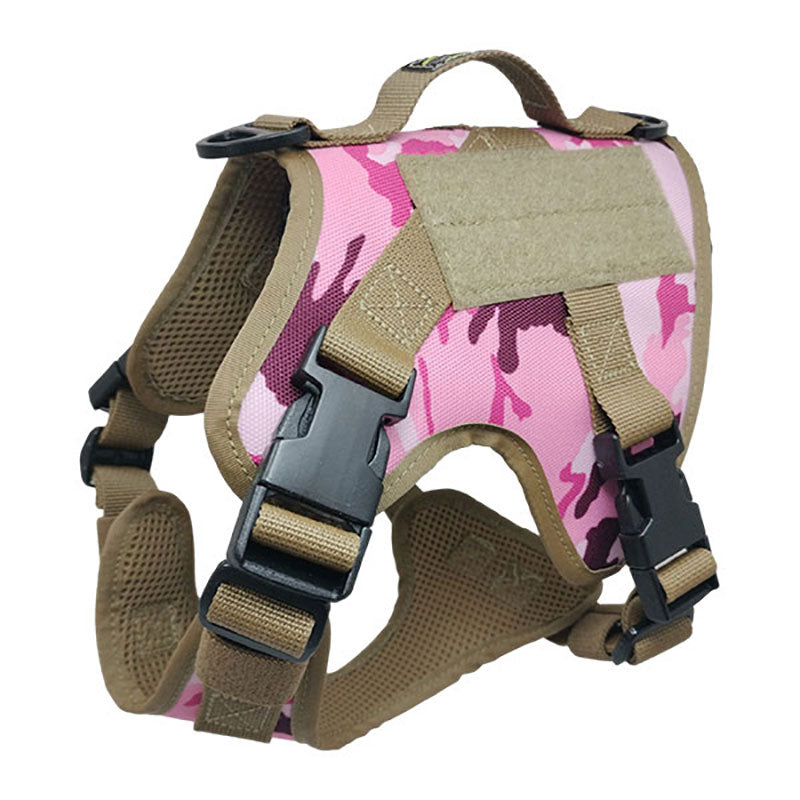 xs tactical dog harness ima girl pink purple camo with nexus buckles