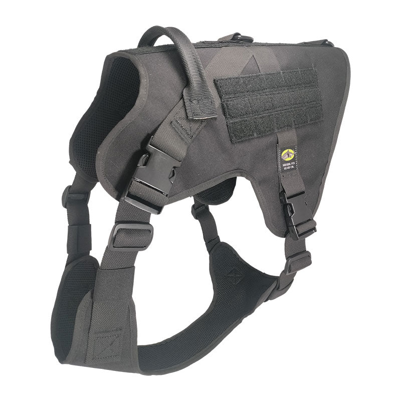 xxl tactical dog harness black with nexus buckles