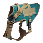 xxl tactical dog harness arizona turquoise with nexus buckles