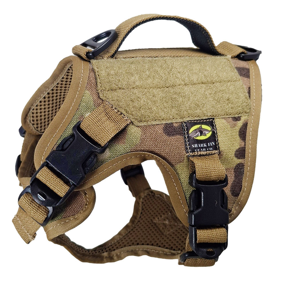 xxs tactical dog harness camo with nexus buckles