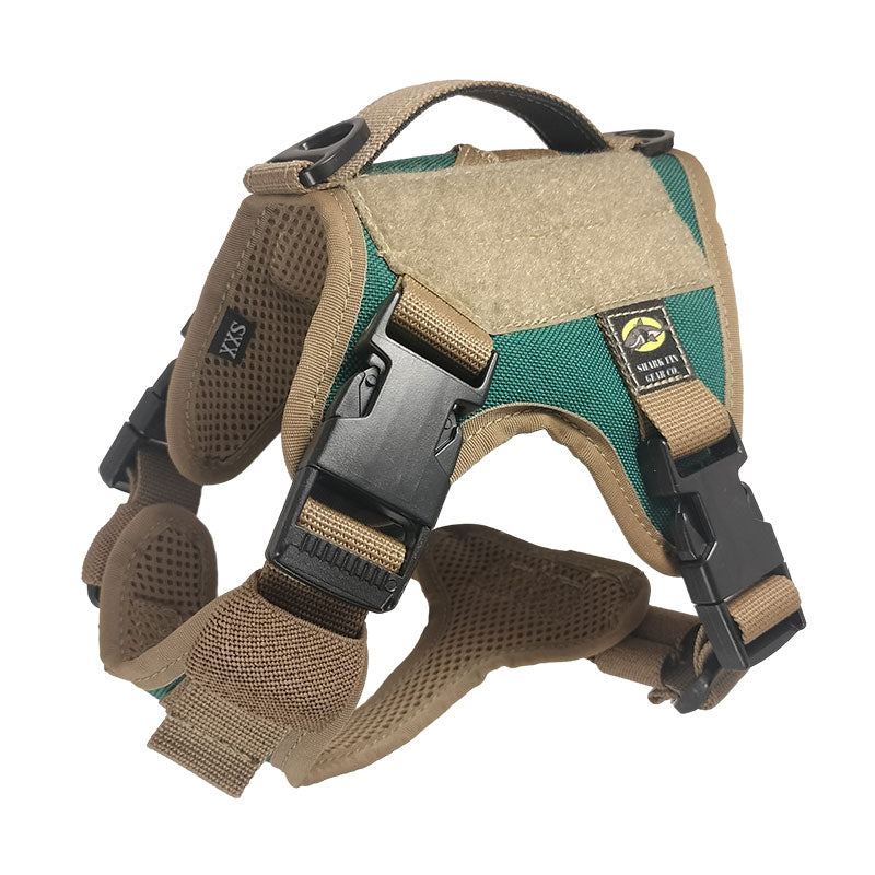 xxs tactical dog harness arizona turquoise with nexus buckles