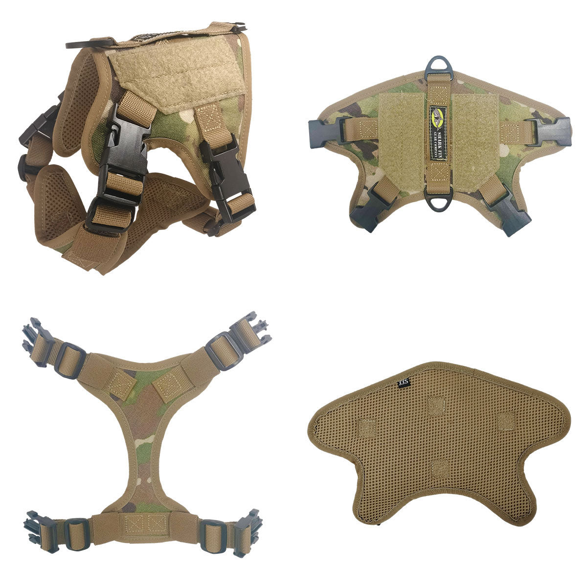 xxs tactical dog harness ocp camo with nexus buckles