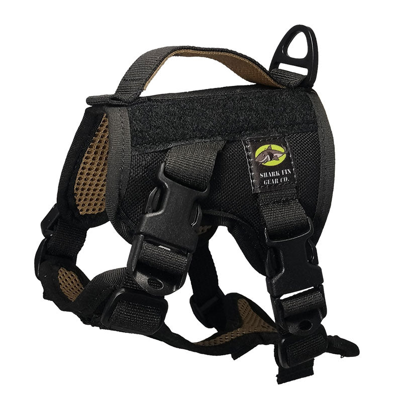 xxxs tactical dog harness black with nexus buckles