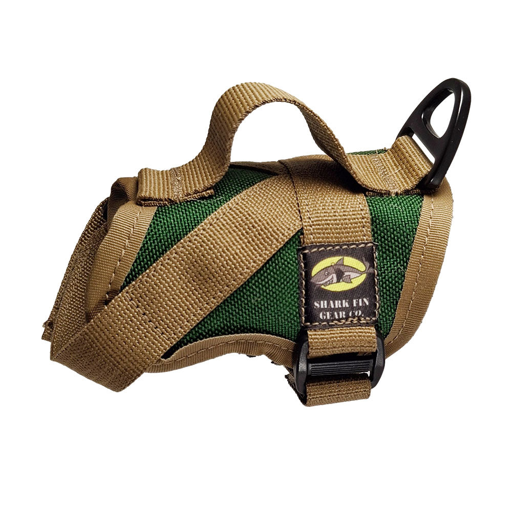 xxxxs tactical dog harness green with nexus buckles