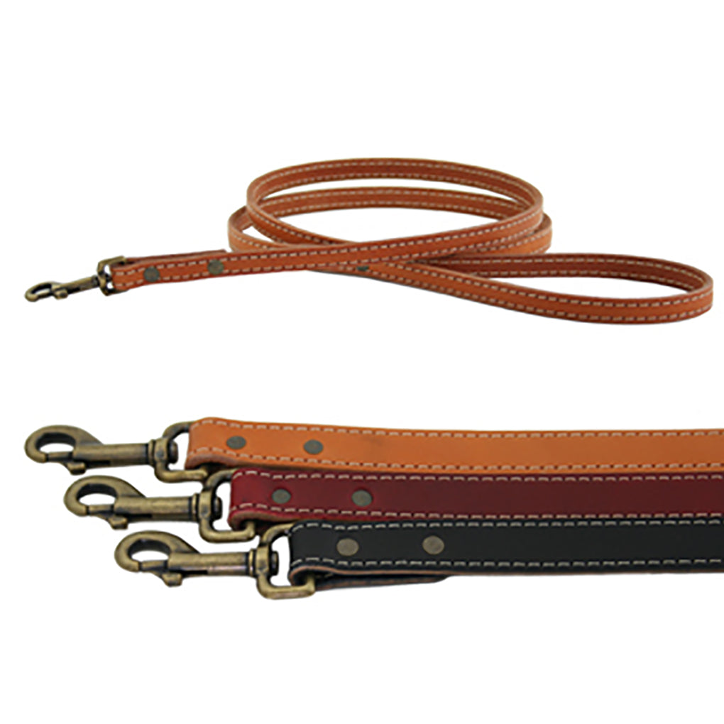heirloom leather dog leashs