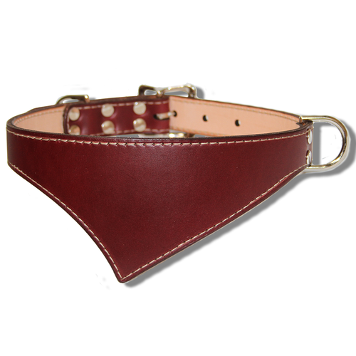 Shark Fin™ Collar, Trail Classic Style, Burgundy with Nickel