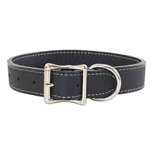 Black Leather Collar made with Tuscany Leather