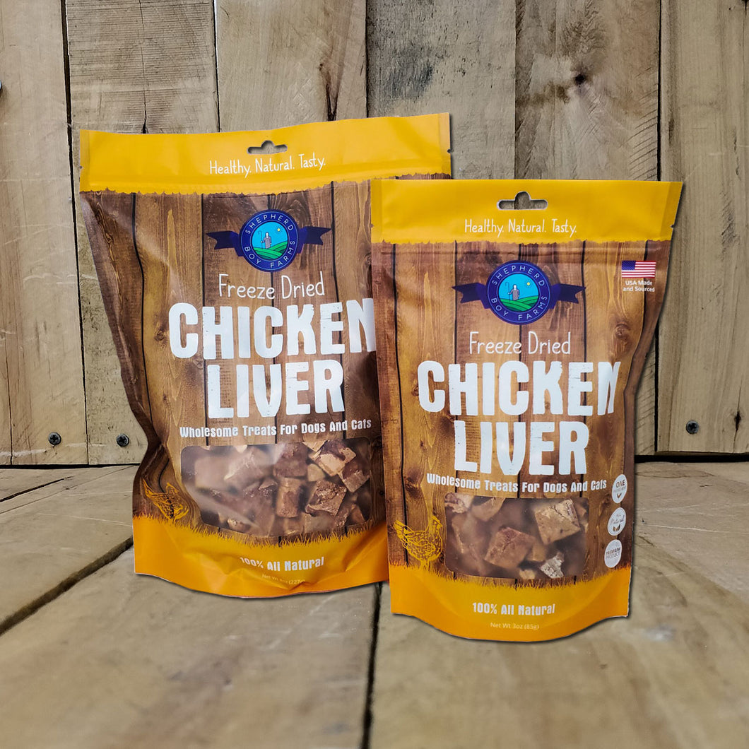 Freeze Dried Chicken Liver Dog Treats