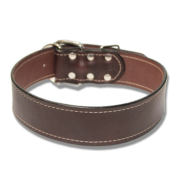 large dog leather collar urban classic 2 inch wide collar espresso dark brown