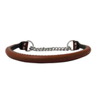 Martingale Rolled Leather Dog Collar Burgundy